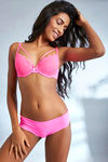 Zivame Lace Touch Demi Coverage Laser Wings Bra-Pink — thumbnail 5