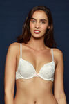 Zivame All That Lace Push Up Wired Low Coverage Bra-Ivory — thumbnail 1