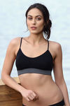 Zivame Made To Layer Double Layered Non Wired Medium Coverage Bralette -Black — thumbnail 4