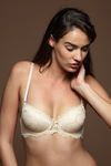 Zivame All That Lace Explosive Pushup Mutliway Demi Bra- Beige — thumbnail 1