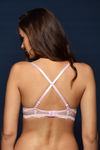 Zivame Cuppa Contrast Push Up Wired Low Coverage Bra-Dark Pink — thumbnail 2