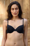 Zivame Wear Me Everyday Push Up Wired Low Coverage Bra-Black — thumbnail 5