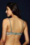 Zivame Cuppa Contrast Push Up Wired Low Coverage Bra-Grey — thumbnail 3