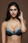 Zivame All That Lace Padded Wired Low Coverage Bra-Grey — thumbnail 1