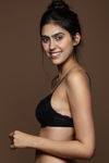 Zivame All That Lace Padded Wired Low Coverage Pretty Back Bra-Black — thumbnail 3