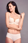Zivame Wear Me Everyday Push Up Wired Low Coverage T-Shirt Bra-Beige — thumbnail 4