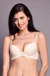 Zivame Wear Me Everyday Push Up Wired Low Coverage T-Shirt Bra-Beige — thumbnail 5