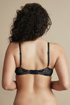 Zivame Luxe Lace Push Up Wired Medium Coverage Bra-Black — thumbnail 2