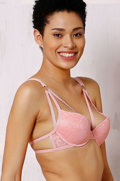 Zivame Summer Bounty Padded Wired Low Coverage Bra-Coral — image 3