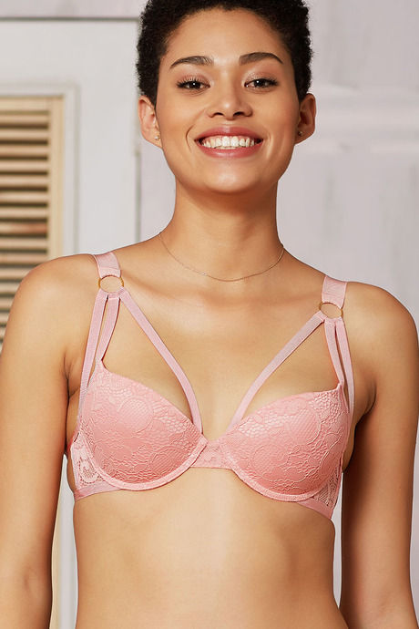 Zivame Summer Bounty Padded Wired Low Coverage Bra-Coral — image 4