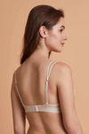 Zivame Laser Wings Push Up Wired Low Coverage Bra-Beige — thumbnail 2