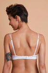 Zivame Laser Wings Push Up Wired Low Coverage Bra-White — thumbnail 2