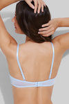 Zivame All That Lace Padded Bra- Power Blue — thumbnail 2