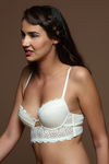 Zivame All That Lace Push Up Wired Low Coverage Bra-Ivory — thumbnail 3