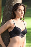 Zivame All That Lace Push Up Wired Low Coverage Bra-Black — thumbnail 3