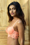 Zivame All That Lace Push Up Wired Low Coverage Bra-Blush — thumbnail 3