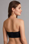 Zivame All That Lace Push Up Wired Low Coverage Strapless Bra-Black — thumbnail 4