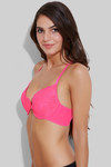 Zivame Watch Your Back Padded Front Open Bra- Pink — thumbnail 3