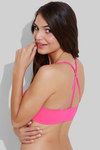 Zivame Watch Your Back Padded Front Open Bra- Pink — thumbnail 4