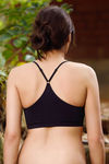 Zivame Double Layered Non Wired Medium Coverage Bralette -Black — thumbnail 3