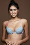 Zivame Explosive Pushup Front Open Cage Bra- Light Grey — thumbnail 1