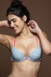 Zivame Explosive Pushup Front Open Cage Bra- Light Grey — thumbnail 4