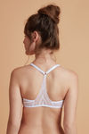 Zivame Aztec Push Up Wired Low Coverage Bra-White — thumbnail 2