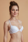 Zivame Aztec Push Up Wired Low Coverage Bra-White — thumbnail 3