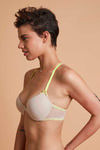 Zivame Summer Bounty Padded Wired Medium Coverage Pretty Back Bra-Beige — thumbnail 3