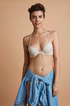 Zivame Pretty Back Push Up Wired Low Coverage T-Shirt Bra-Beige — thumbnail 4