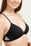 Zivame Double Layered Non Wired Low Coverage Bralette -Black — thumbnail 5