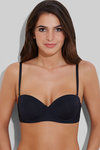 Zivame Laser Wings Smooth Moderate Pushup Strapless Bra- Black — thumbnail 4