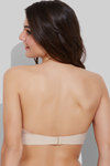 Zivame Laser Wings Smooth Moderate Pushup Strapless Bra- Skin — thumbnail 2