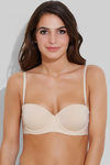 Zivame Laser Wings Smooth Moderate Pushup Strapless Bra- Skin — thumbnail 4