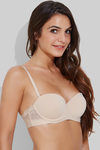 Zivame Laser Wings Smooth Moderate Pushup Strapless Bra- Skin — thumbnail 5