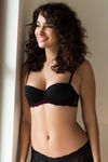 Zivame Dual Toned Strapless T Shirt Bra-Black — thumbnail 2
