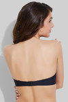 Zivame Laser Wings Smooth Gentle Lift Pushup Strapless Bra- Black — thumbnail 2