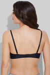 Zivame Laser Wings Smooth Gentle Lift Pushup Strapless Bra- Black — thumbnail 5