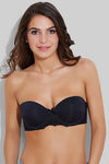 Zivame Laser Wings Smooth Gentle Lift Pushup Strapless Bra- Black — thumbnail 6