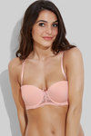 Zivame Laser Wings Smooth Gentle Lift Pushup Strapless Bra- Peach — thumbnail 4