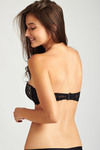Zivame Cuppa Contrast Push Up Wired Low Coverage Bra-Black — thumbnail 2