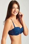 Zivame Cuppa Contrast Push Up Wired Low Coverage Bra-Navy — thumbnail 6
