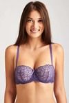 Zivame Cuppa Contrast Push Up Wired Low Coverage Bra-Purple — thumbnail 4