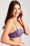 Zivame Cuppa Contrast Push Up Wired Low Coverage Bra-Purple — thumbnail 5
