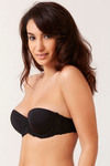 Zivame High Neck Cage Strapless Gentle Smooth Push Up Bra-Black — thumbnail 5