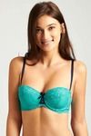Zivame All That Lace Push Up Wired Low Coverage Strapless Bra-Blue — thumbnail 6