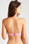 Zivame All That Lace Push Up Wired Low Coverage Strapless Bra-Pink — thumbnail 2