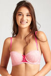 Zivame All That Lace Push Up Wired Low Coverage Strapless Bra-Pink — thumbnail 4