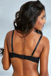 Zivame All That Lace Push Up Wired Low Coverage Strapless Bra-Black — thumbnail 3