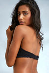 Zivame All That Lace Push Up Wired Low Coverage Strapless Bra-Black — thumbnail 4